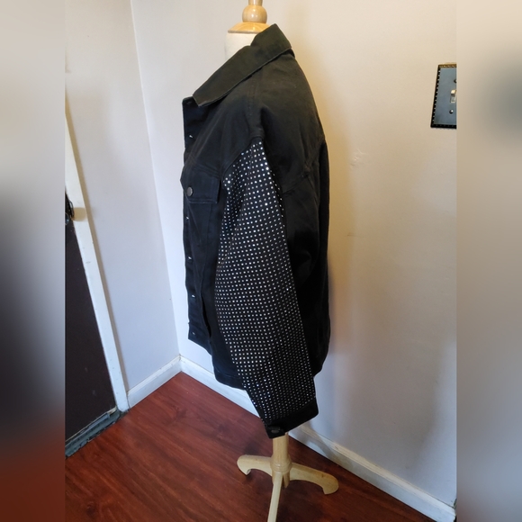 NastyGal Collection-Diamante Denim Jacket Size ,8 - Picture 7 of 12